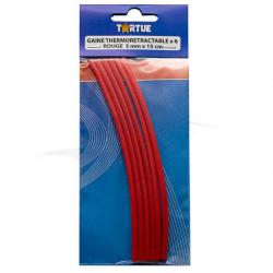 Gaine Thermo-Rétractable Tortue Rouge 3mm