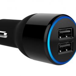 CHARGEUR AUTO USB DOUBLE PRISE CHARGE RAPIDE