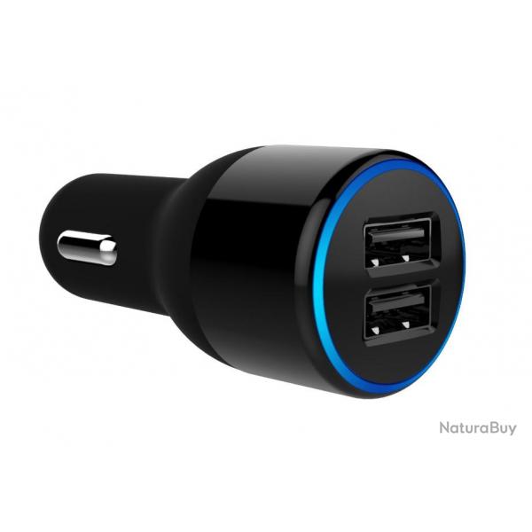CHARGEUR AUTO USB DOUBLE PRISE CHARGE RAPIDE