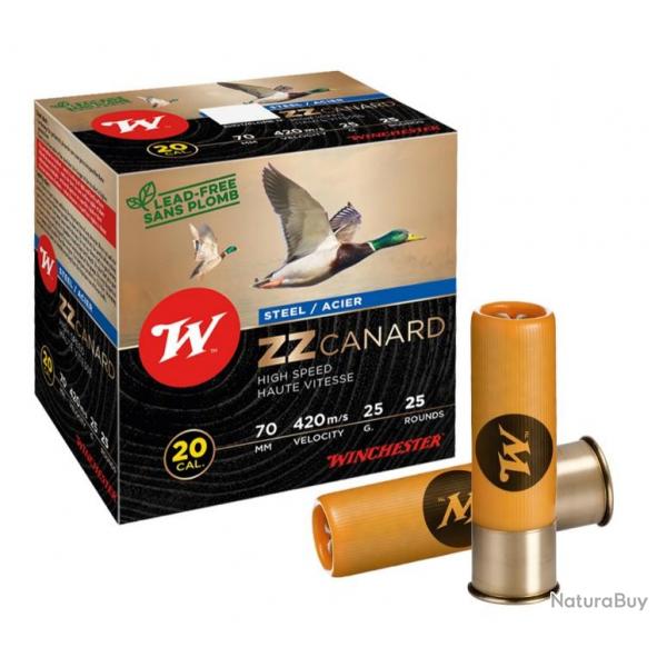 Cartouches Winchester Cal.20/70 ZZ canard 25g boite de 25