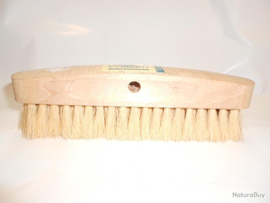 Véritable brosse tempico en bois , à poil dur, pour faire briller, nettoyer   - Accessoires nettoyage (8106457)