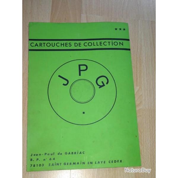 catalogue cartouches JP GABRIAC revue brochure - VENDU PAR JEPERCUTE (D21G274)
