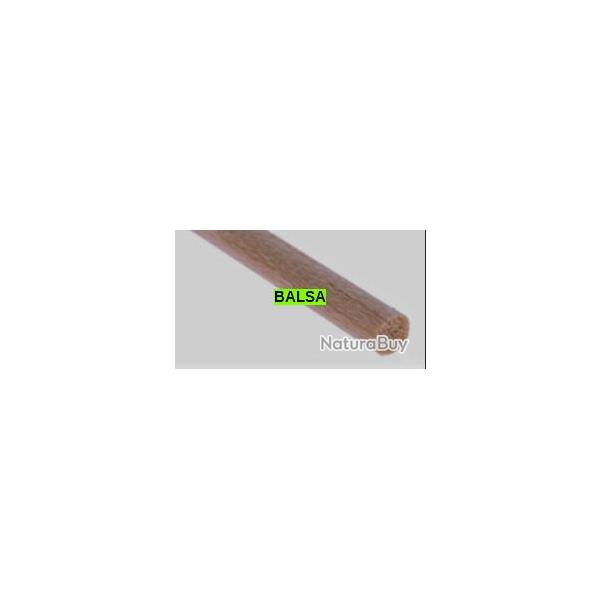 BALSA -  baguettes rondes  10 mm - longueur 3x330 mm