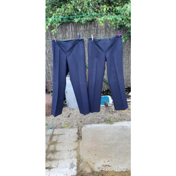 Paire de Pantalons de la Marine Bleu Marine " Brest "