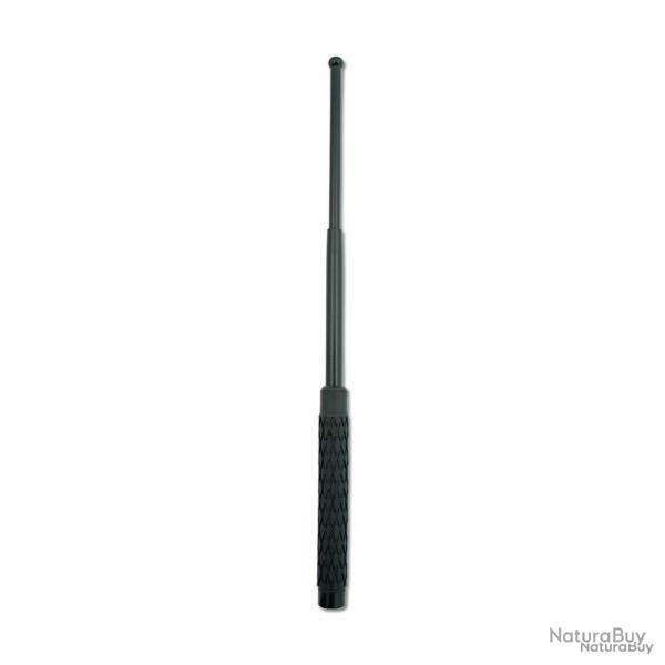 Matraque tlescopique manche caoutchouc 24  53 cm