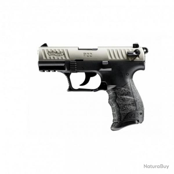 Pistolet p22Q standard Walther3,42'' cal.22LR 10 coups Nickel