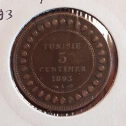 Tunisie .5 centimes 1893 A en ttb