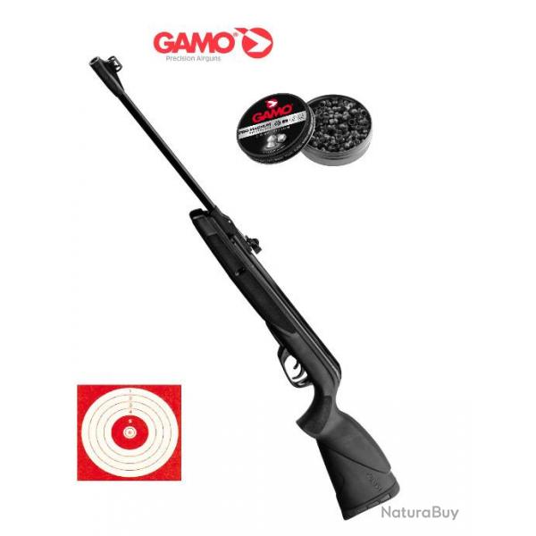 Pack Carabine Gamo Black Shadow + 250 Plombs Gamo + Cibles