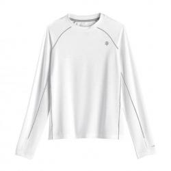 T shirt sport UV pour enfant - Manches longues - Agilité - Blanc Blanc 128/134 cm