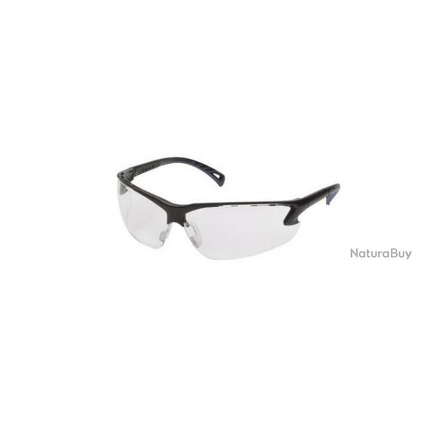 LUNETTES DE PROTECTION CE TRANSPARENTES BRANCHES NOIRES