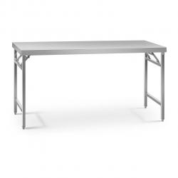 Table de travail pliante 60 x 180 cm capacité de 230 kg inox 14_0003709