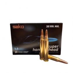 Munitions SAKO Cal.300 Win Mag SUPER HAMMERHEAD 11.7g 180gr PAR 60 (boite de 20)