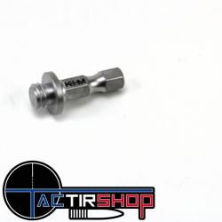 Adaptateur d'entrainement hexagonal 1/4" 5/16-18 pour alésoir conique K&M