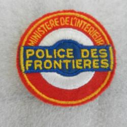 ancien insigne badge tissu.PAF Police Nationale - Police des Frontières
