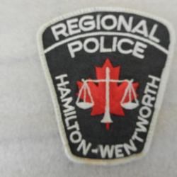 ancien insigne badge police Canada - regional police Hamilton-Wentworth