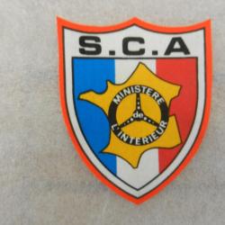 ancien insigne badge  du Ministère de L'intérieur  SCA