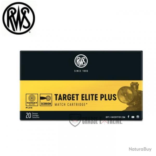 20 Munitions RWS Cal 338 Lapua Mag 250gr Target Elite Plus Match