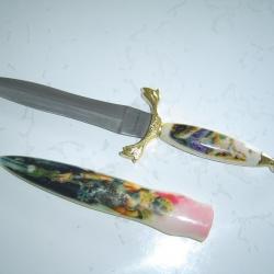 Superbe couteau ou dague fantaisie stainless steel