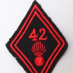 Losange M/45 du 42° Régiment d'infanterie n