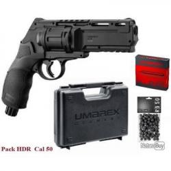 Revolver UMAREX HDR50 / Co2 Cal 50 Livré avec 100 billes + 5 capsule de co2 12 gr + Malette Rigide