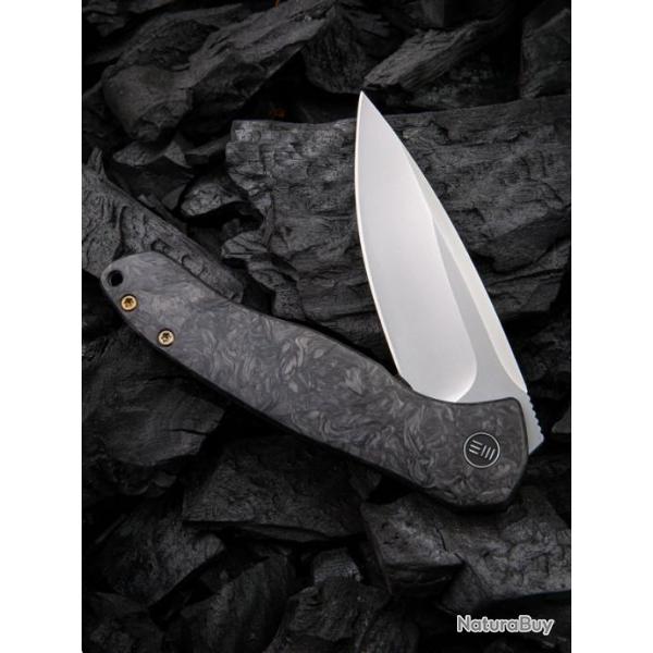 Couteau We Knife Co Ltd Kitefin Lame Acier S35VN Manche Titane/FC IKBS Framelock Clip WE2001A