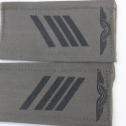 Lot de deux insignes tissus Scratch d'un Stabsgefreiter Armée de l'Air Allemande