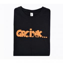 T-shirt humour Groink noir XL (Taille 3)