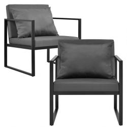 2 x chaises extérieures robustes avec coussins confortables noir 70 x 60 x 60 cm 03_0000173