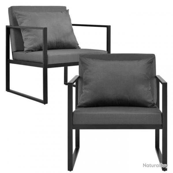 2 x chaises extrieures robustes avec coussins confortables noir 70 x 60 x 60 cm 03_0000173