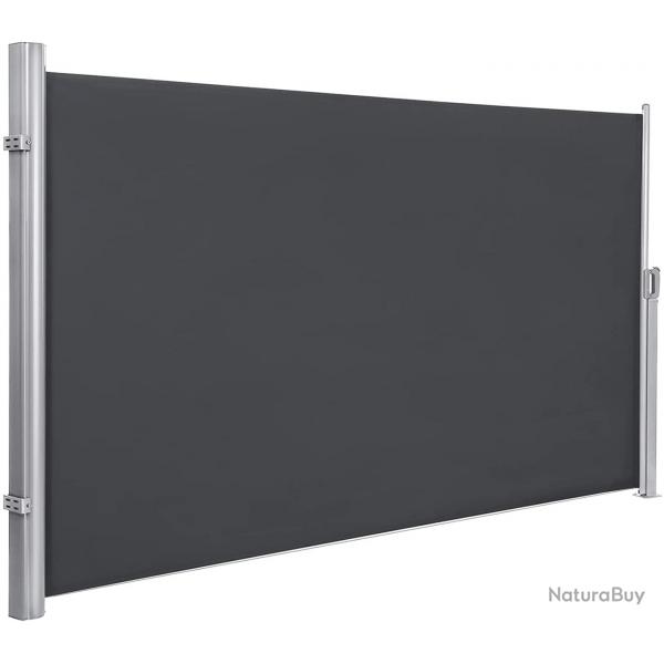Store latral 160 x 300 store latral extractible brise-vue pare-soleil tissus en polyester 280 g/m