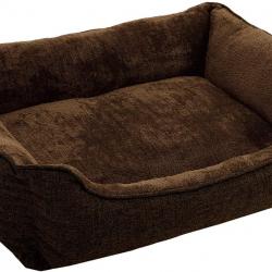 Lit pour chien panier pour chien revêtement en tissu style ours en peluche déhoussable et lavable e