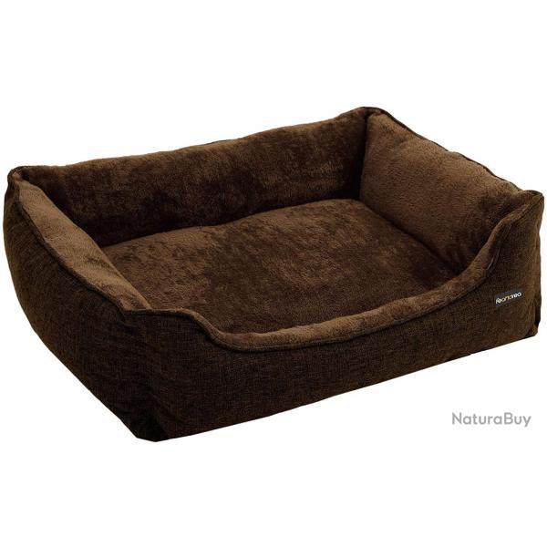 Lit pour chien panier pour chien revtement en tissu style ours en peluche dhoussable et lavable e