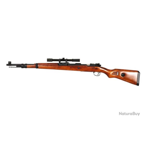 Fusil Kar98k Ressort Bois & Metal w/ Lunette (Snow Wolf)