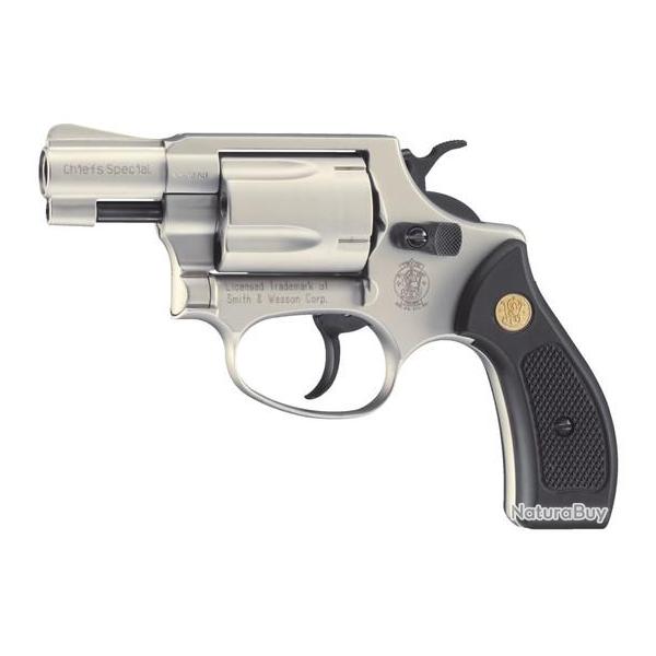 REV. ALARME CHIEFS SPECIAL S&W CAL. 9 MM R CHROME 5CPS