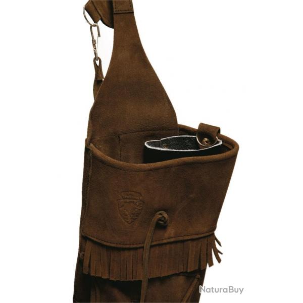 Old Tradition - Carquois de dos en nubuck 18 flches