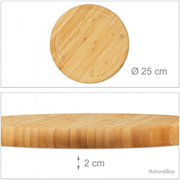 Lot de 2 planches petit-djeuner bambou set 25 cm 13_0002069