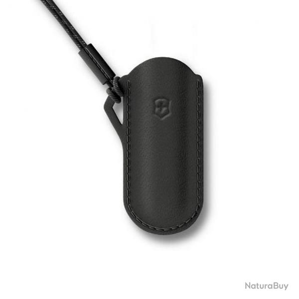 Pochette cuir pour couteau suisse Classic 58 mm, Couleur noir [Victorinox]