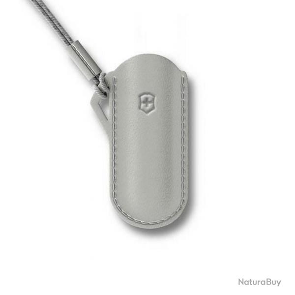 Pochette cuir pour couteau suisse Classic 58 mm, Couleur gris [Victorinox]