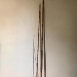 1 canne bambou 3,80 m pexor pezon et Michel . 3 brins système auto élastic .Pêche ancien collection