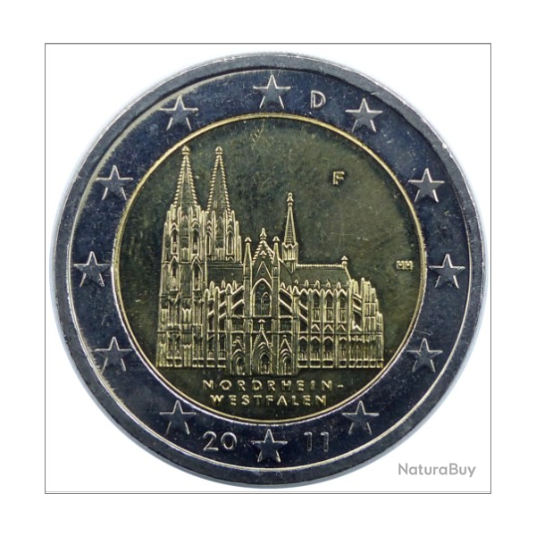 collection monnaie 2 EUROS 2011 CATHEDRALE DE COLOGNE - ALLEMAGNE -
