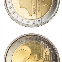 Collection monnaie 2 Euros 2000 BEATRIX NEDERLAND REINE DES PAYS BAS - HOLLANDE -