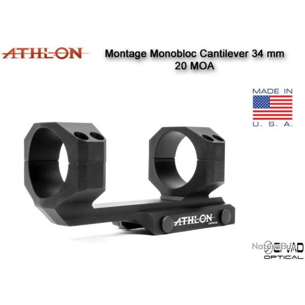 Montage Monobloc ATHLON Optics Cantilever 34 mm - 20 MOA