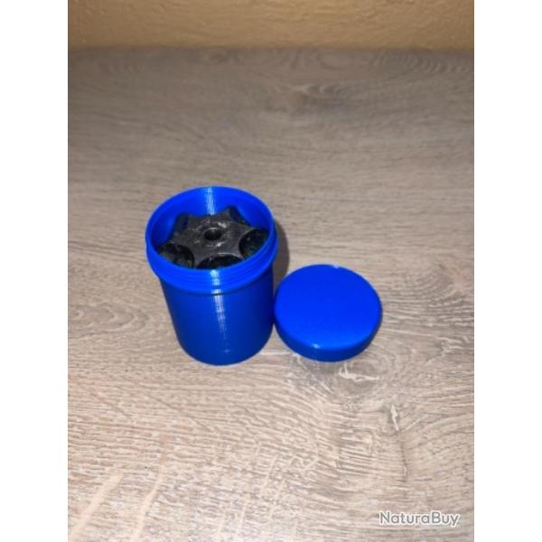 Boite bleu pour barillet colt army 44 poudre noire ( fermeture  vis )