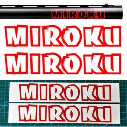 2x MIROKU contour Vinyle Autocollant pour canon. 11 couleurs et 3 tailles au choix