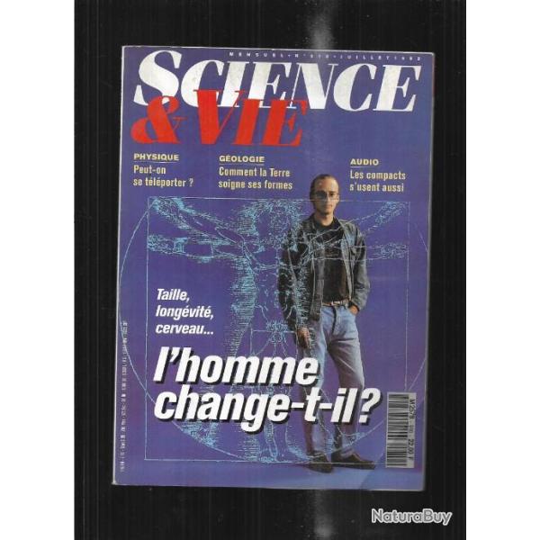 science et vie juillet 1993 tlportation, l'homme change-t'-il? insectes sanguinaires, altair mir,