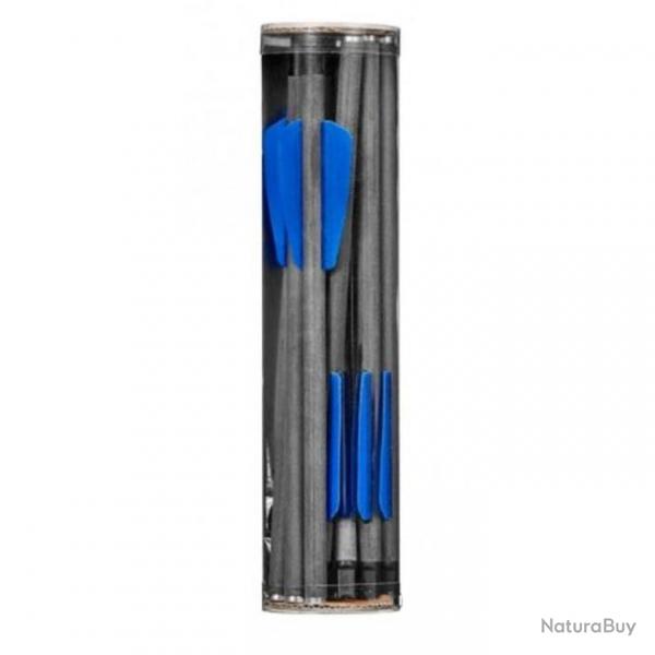 Traits d'arbalte carbone EK Archery Bleu adder 7" - Par 10