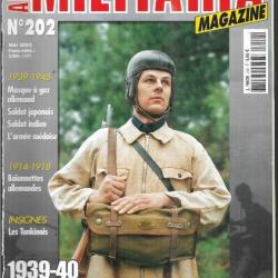 Militaria magazine 202 masque à gaz allemand , soldat japonais et indien, 39-40 les premiers para fr