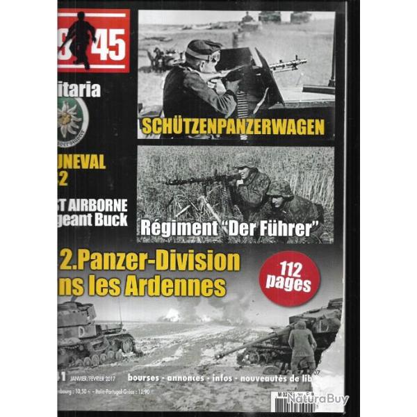 39-45 Magazine 341 raid bruneval, 2e panzer division ardennes, u-168 u-boot, sdkfz de base,