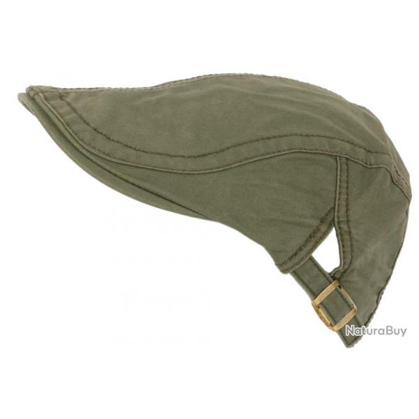 Casquette Plate Verte en Coton Sportswear Et Homme et Femme Menyk Taille unique Vert