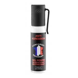 Bombe lacrymogène anti agression GEL POIVRE 25ml